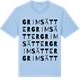 Blue Soul t-shirt med Grimsätter ordlek t-shirt