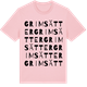 Pink Cotton t-shirt med Grimsätter ordlek t-shirt