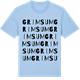 Blue Soul t-shirt med Grimsum ordlek t-shirt
