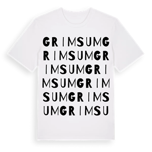 Grimsum ordlek t-shirt – ekologisk bomull t-shirt från Pinshirt