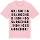 Pink Cotton t-shirt med Grindhagsskogen ordlek t-shirt