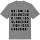 Mid Heather Gray t-shirt med Grindhagsskogen ordlek t-shirt