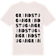 Vintage White t-shirt med Grindstugan ordlek t-shirt