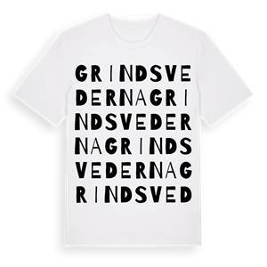 Grindsvederna ordlek t-shirt – ekologisk bomull t-shirt från Pinshirt