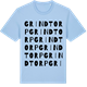 Blue Soul t-shirt med Grindtorp ordlek t-shirt