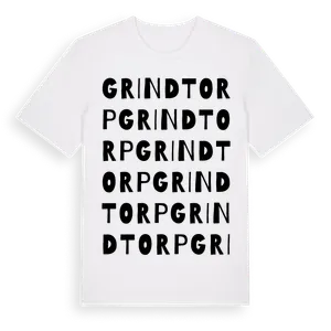 Grindtorp ordlek t-shirt – ekologisk bomull t-shirt från Pinshirt