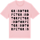 Pink Cotton t-shirt med Grindtorpet ordlek t-shirt