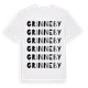 White t-shirt med Grinneby ordlek t-shirt