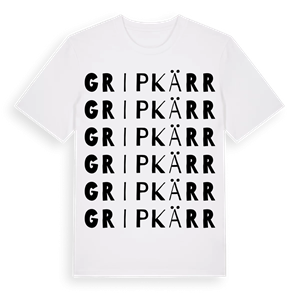 Gripkärr ordlek t-shirt – ekologisk bomull t-shirt från Pinshirt