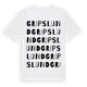White t-shirt med Gripslund ordlek t-shirt