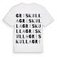 Griskulla ordlek t-shirt