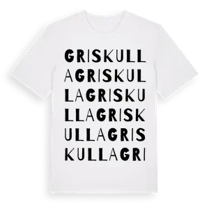 Griskulla ordlek t-shirt – ekologisk bomull t-shirt från Pinshirt