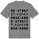 Mid Heather Gray t-shirt med Gristorpet/Hembygdsgård ordlek t-shirt