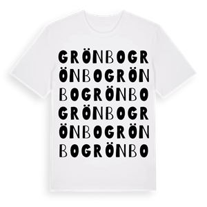 Grönbo ordlek t-shirt – ekologisk bomull t-shirt från Pinshirt