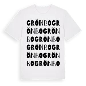 Grönbo ordlek t-shirt – ekologisk bomull t-shirt från Pinshirt