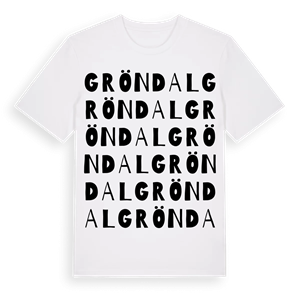 Gröndal ordlek t-shirt – ekologisk bomull t-shirt från PinShirt
