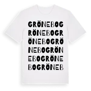 Grönebo ordlek t-shirt – ekologisk bomull t-shirt från Pinshirt