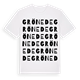 White t-shirt med Grönede ordlek t-shirt