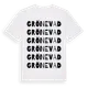 White t-shirt med Grönevad ordlek t-shirt