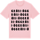 Pink Cotton t-shirt med Grönhög ordlek t-shirt