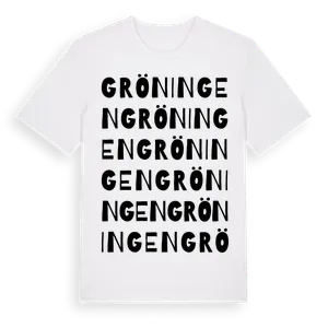 Gröningen ordlek t-shirt – ekologisk bomull t-shirt från Pinshirt