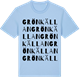 Blue Soul t-shirt med Grönkällan ordlek t-shirt