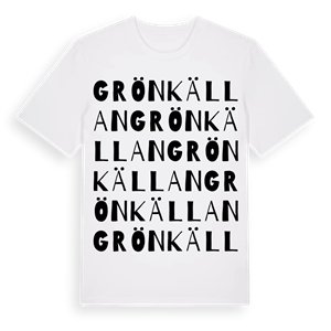 Grönkällan ordlek t-shirt – ekologisk bomull t-shirt från Pinshirt