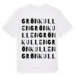 Grönkullen ordlek t-shirt – ekologisk bomull t-shirt från Pinshirt