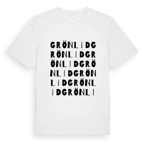 Grönlid ordlek t-shirt – ekologisk bomull t-shirt från PinShirt