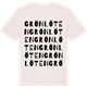 Vintage White t-shirt med Grönlöten ordlek t-shirt