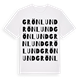 White t-shirt med Grönlund ordlek t-shirt