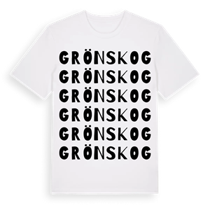Grönskog ordlek t-shirt – ekologisk bomull t-shirt från Pinshirt