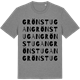 Mid Heather Gray t-shirt med Grönstugan ordlek t-shirt