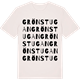 Vintage White t-shirt med Grönstugan ordlek t-shirt