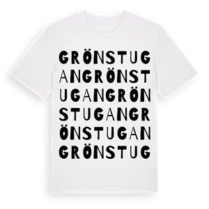 Grönstugan ordlek t-shirt – ekologisk bomull t-shirt från Pinshirt