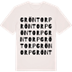Vintage White t-shirt med Gröntorp ordlek t-shirt
