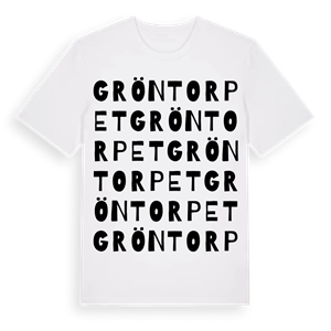 Gröntorpet ordlek t-shirt – ekologisk bomull t-shirt från Pinshirt