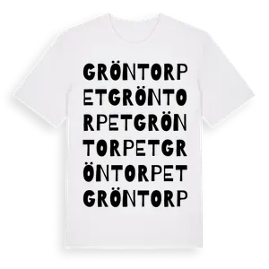 Gröntorpet ordlek t-shirt – ekologisk bomull t-shirt från Pinshirt