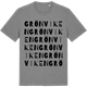 Mid Heather Gray t-shirt med Grönviken ordlek t-shirt