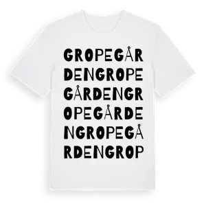 Gropegården ordlek t-shirt – ekologisk bomull t-shirt från Pinshirt