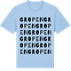 Blue Soul t-shirt med Gropen ordlek t-shirt