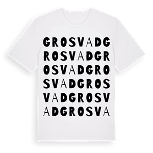 Grosvad ordlek t-shirt – ekologisk bomull t-shirt från Pinshirt