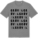 Mid Heather Gray t-shirt med Grövik ordlek t-shirt