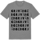 Mid Heather Gray t-shirt med Gruvängen ordlek t-shirt
