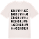 Vintage White t-shirt med Gruvhagen ordlek t-shirt