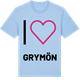 Blue Soul t-shirt med Jag älskar Grymön t-shirt stort tryck