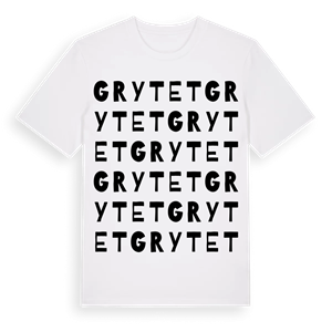 Grytet ordlek t-shirt – ekologisk bomull t-shirt från Pinshirt
