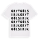 Grytgöls bruk ordlek t-shirt