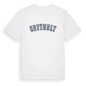 Grythult college t-shirt – ekologisk bomull t-shirt från Pinshirt
