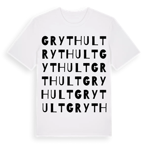 Grythult ordlek t-shirt – ekologisk bomull t-shirt från Pinshirt